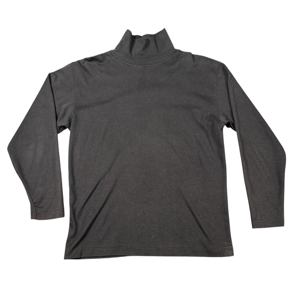 Vintage Outback Red Mock Neck Long Sleeve Shirt Faded Black Single Stitch Medium